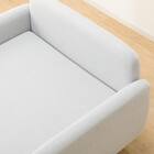 傷・汚れに強い 広い座面のゆったり シェーズロング 布張りタイプ (MS01 肘あり Nシールド LGY) 27枚目画像