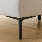 傷・汚れに強い 広い座面のゆったり シェーズロング 布張りタイプ (MS01 肘あり Nシールド LGY) 32枚目画像