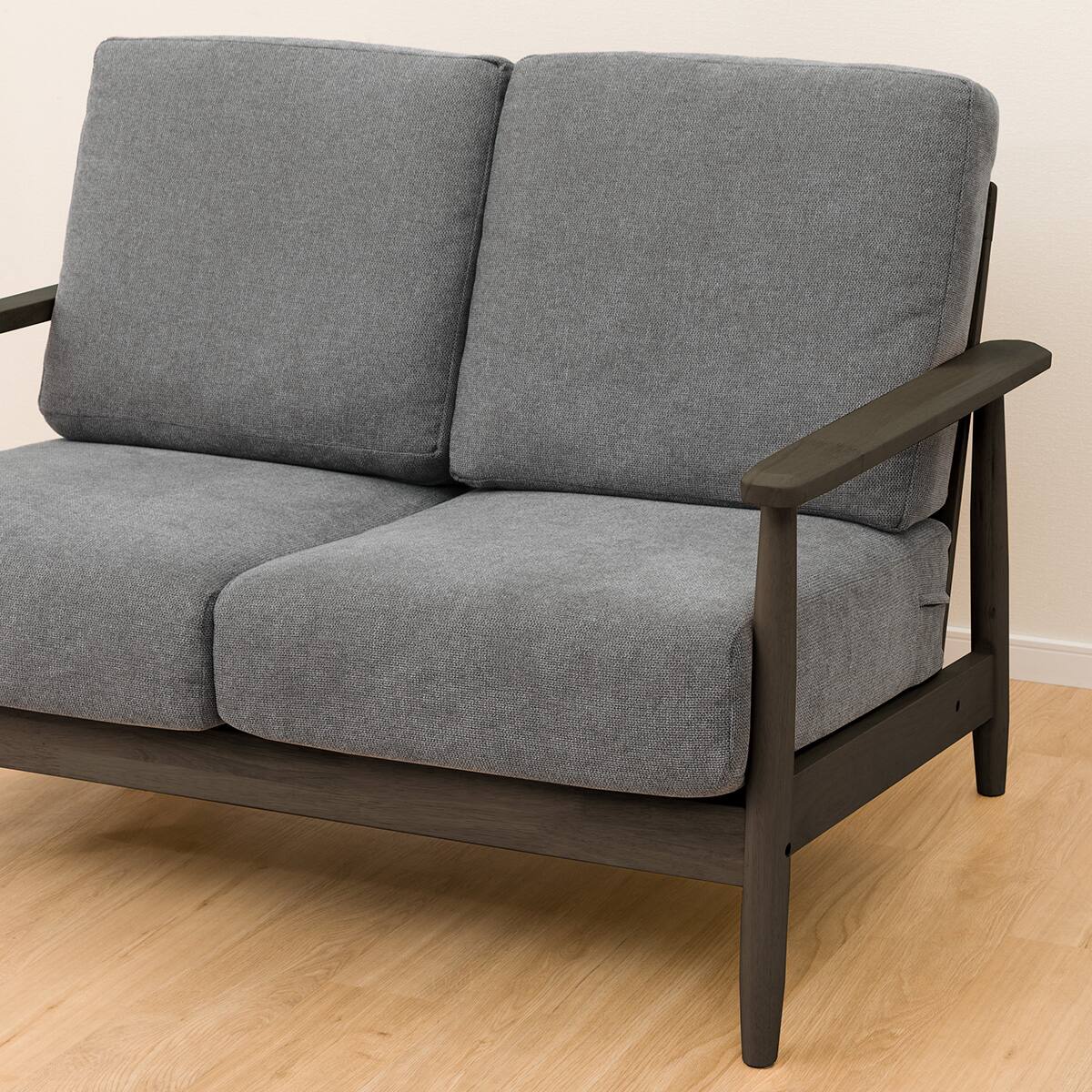 2人掛けソファ 布張りタイプ (IG01 DBR/DGY) | ニトリネット【公式