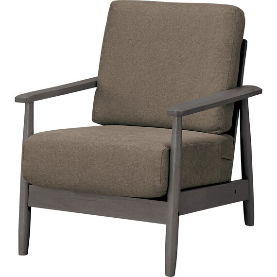 1人掛けソファ 布張りタイプ (IG01 DBR/DMO) 1枚目画像