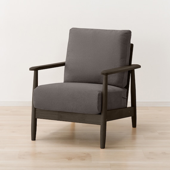 1人掛けソファ 布張りタイプ (IG01 DBR/DMO) 7枚目画像