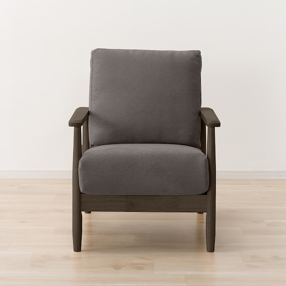 1人掛けソファ 布張りタイプ (IG01 DBR/DMO) 9枚目画像