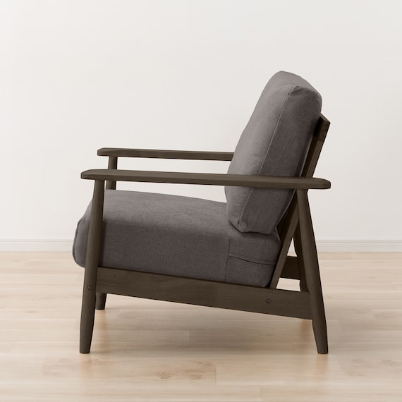 1人掛けソファ 布張りタイプ (IG01 DBR/DMO) 10枚目画像