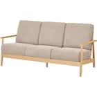 3人掛けソファ 布張りタイプ (IG01 LBR/LGY) 1枚目画像