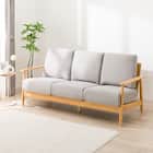 3人掛けソファ 布張りタイプ (IG01 LBR/LGY) 1枚目画像