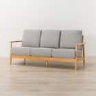 3人掛けソファ 布張りタイプ (IG01 LBR/LGY) 7枚目画像