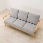 3人掛けソファ 布張りタイプ (IG01 LBR/LGY) 8枚目画像