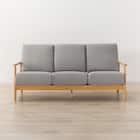 3人掛けソファ 布張りタイプ (IG01 LBR/LGY) 9枚目画像