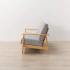 3人掛けソファ 布張りタイプ (IG01 LBR/LGY) 10枚目画像