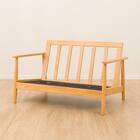 2人掛けソファ 布張りタイプ (IG01 LBR/BK) 13枚目画像