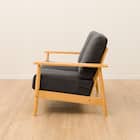 2人掛けソファ 布張りタイプ (IG01 LBR/BK) 15枚目画像