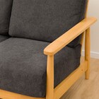 2人掛けソファ 布張りタイプ (IG01 LBR/BK) 18枚目画像