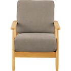 1人掛けソファ 布張りタイプ (IG01 LBR/MO) 2枚目画像