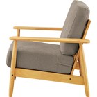 1人掛けソファ 布張りタイプ (IG01 LBR/MO) 3枚目画像