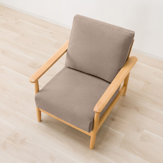 1人掛けソファ 布張りタイプ (IG01 LBR/MO) 8枚目画像