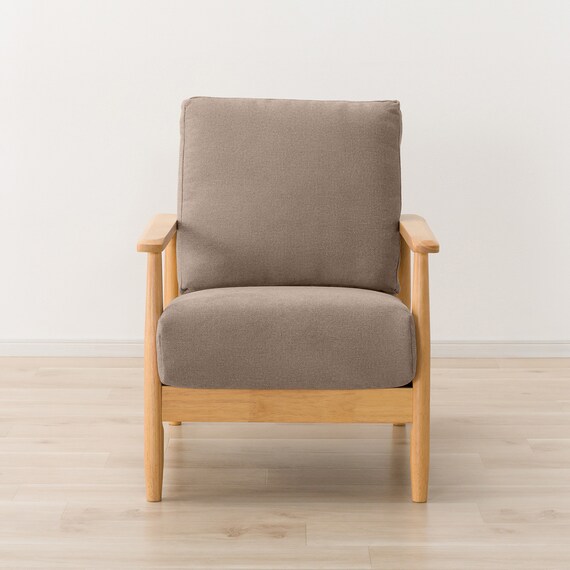 1人掛けソファ 布張りタイプ (IG01 LBR/MO) 9枚目画像