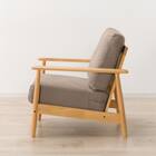 1人掛けソファ 布張りタイプ (IG01 LBR/MO) 10枚目画像