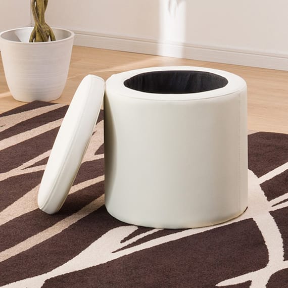 傷・汚れに強い 収納スツール 合皮タイプ (エン Nシールド IV) 2枚目画像