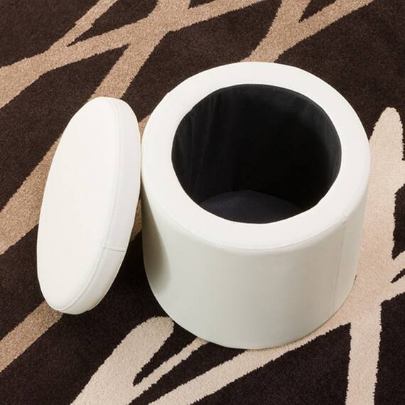 傷・汚れに強い 収納スツール 合皮タイプ (エン Nシールド IV) 4枚目画像