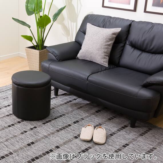 傷・汚れに強い 収納スツール 合皮タイプ (エン Nシールド IV) 19枚目画像