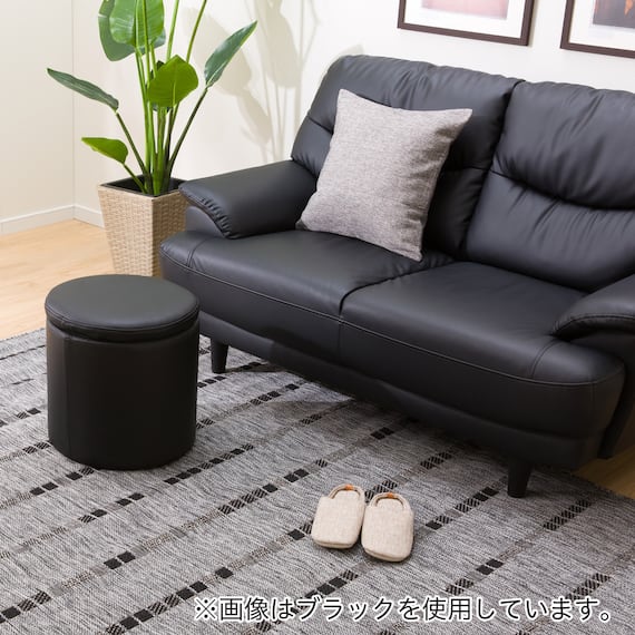 傷・汚れに強い 収納スツール 合皮タイプ (エン Nシールド IV) 19枚目画像