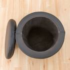 傷・汚れに強い合成皮革 スツール(エン Nシールド BK) 7枚目画像