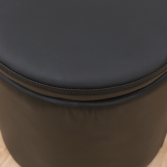 傷・汚れに強い合成皮革 スツール(エン Nシールド BK) 8枚目画像