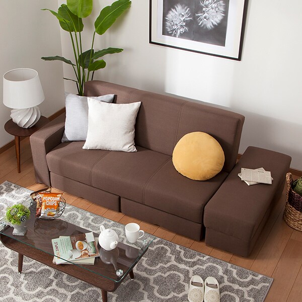 布張りソファベッド タキノウ3 Dbr 通販 ニトリネット 公式 家具 インテリア通販