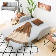 くつろぎ3WAYソファベッド 布張りタイプ (XL01)【期間限定価格：4/6まで】