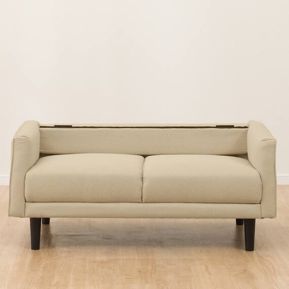 コンパクトカジュアルソファ 布張りタイプ (DJ11 BE) 15枚目画像