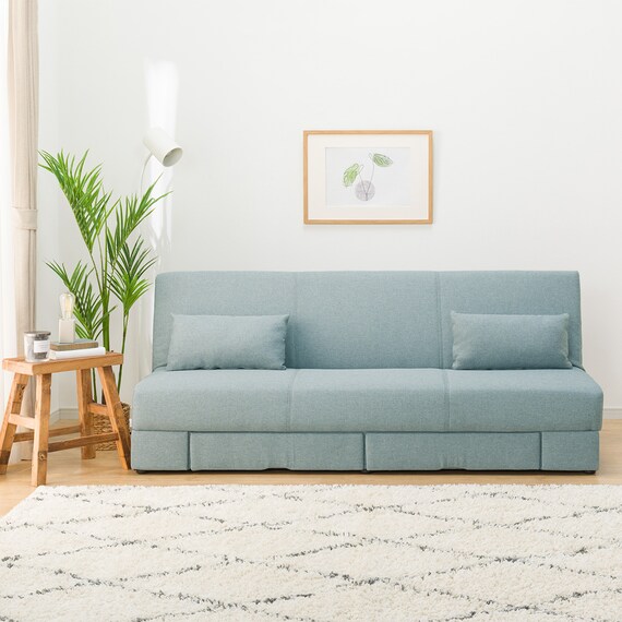 引出し収納付きソファベッド 布張りタイプ (DJ08 TBL) 12枚目画像