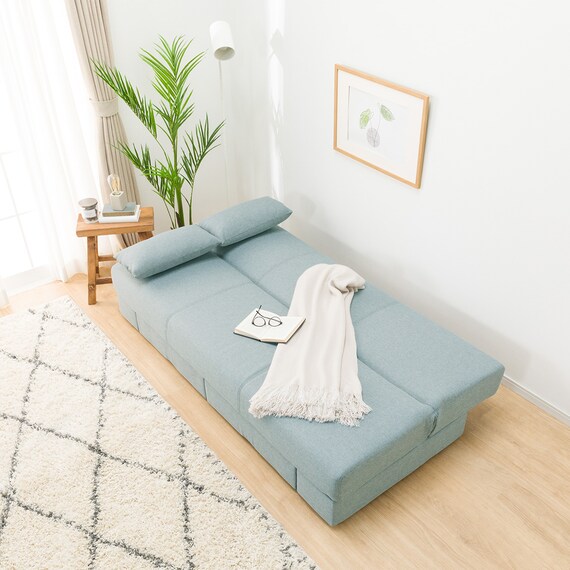 引出し収納付きソファベッド 布張りタイプ (DJ08 TBL) 14枚目画像