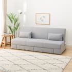 引出し収納付きソファベッド 布張りタイプ (DJ08 GY) 7枚目画像