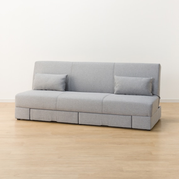 引出し収納付きソファベッド 布張りタイプ (DJ08 GY) 12枚目画像