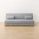 引出し収納付きソファベッド 布張りタイプ (DJ08 GY) 13枚目画像