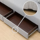 引出し収納付きソファベッド 布張りタイプ (DJ08 GY) 25枚目画像