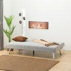 圧迫感がないアームレスソファベッド 布張りタイプ (DJ09 GY) 3枚目画像