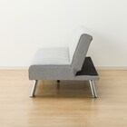 圧迫感がないアームレスソファベッド 布張りタイプ (DJ09 GY) 8枚目画像