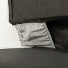 圧迫感がないアームレスソファベッド 布張りタイプ (DJ09 GY) 15枚目画像