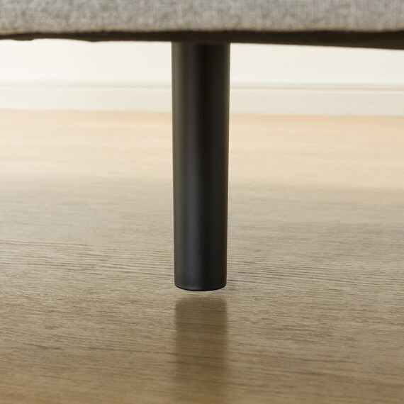 圧迫感がないアームレスソファベッド 布張りタイプ (DJ09 GY) 18枚目画像