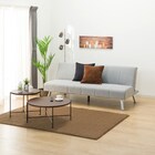 圧迫感がないアームレスソファベッド 布張りタイプ (DJ09 GY) 20枚目画像