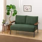 コーデュロイ生地のコンパクトソファ 布張りタイプ (GC03 DkgYGR) 1枚目画像