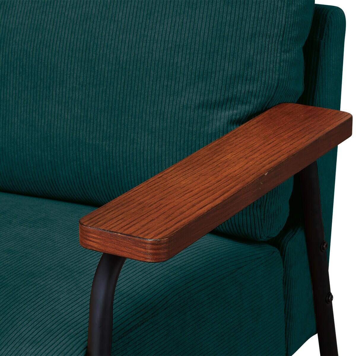 1人掛けコーデュロイ生地のソファ 布張りタイプ(GC03 DkgYGR) | ニトリ