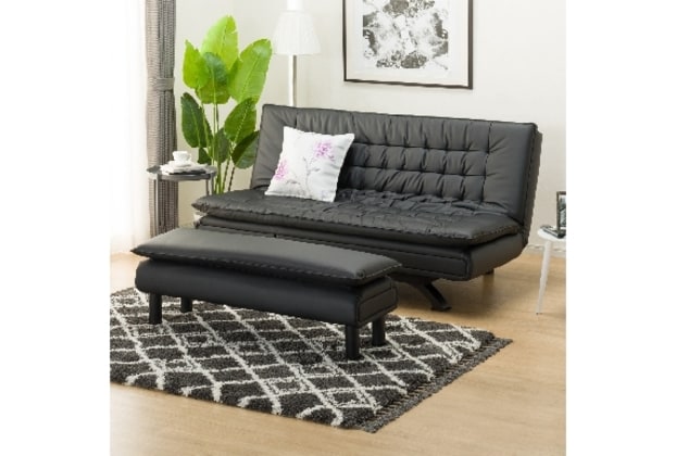 大分市】ニトリ ソファベッド(Nシールド ロック2 RC BK)横幅195cm