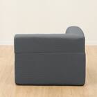 背もたれが倒せるコーナーローソファ 布張りタイプ (XL05 GY) 7枚目画像