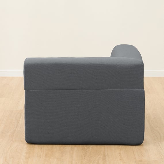 背もたれが倒せるコーナーローソファ 布張りタイプ (XL05 GY) 7枚目画像