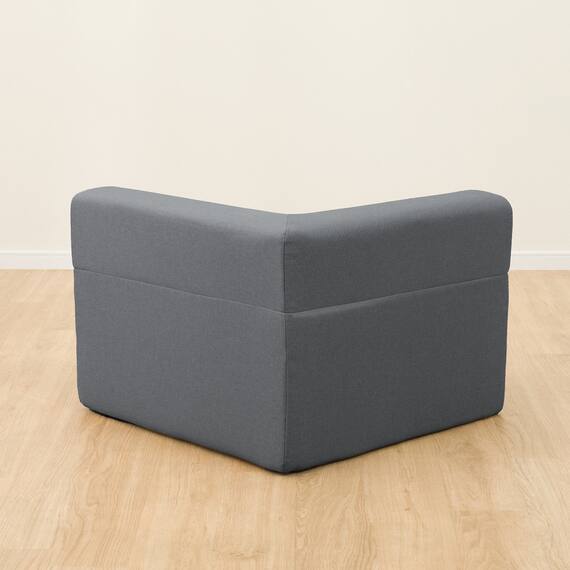 背もたれが倒せるコーナーローソファ 布張りタイプ (XL05 GY) 8枚目画像