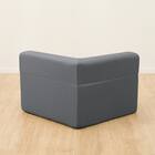 背もたれが倒せるコーナーローソファ 布張りタイプ (XL05 GY) 8枚目画像