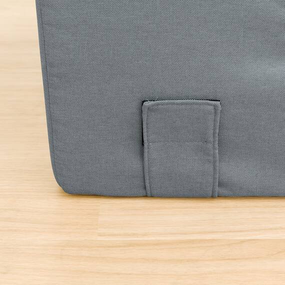 背もたれが倒せるコーナーローソファ 布張りタイプ (XL05 GY) 11枚目画像