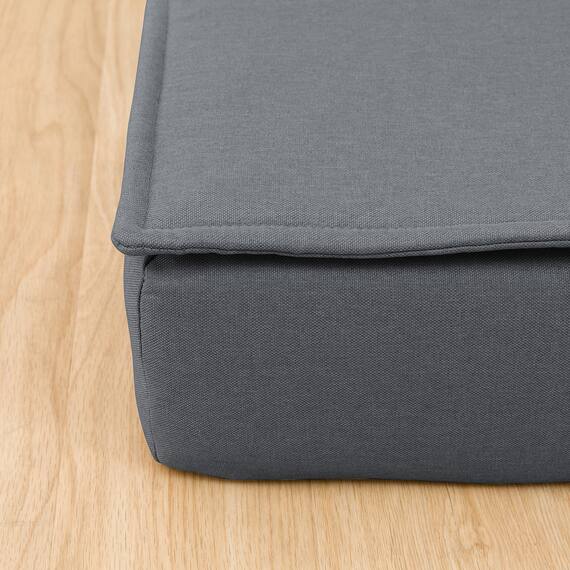 背もたれが倒せるコーナーローソファ 布張りタイプ (XL05 GY) 12枚目画像